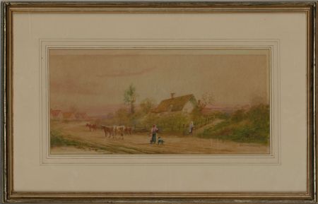 Norman Bradley (fl.1906-1914) - Early 20th Century Watercolour, Home