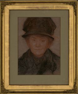 Henry Albert Payne RWS (1868-1940) - 1924 Chalk Drawing, Miss DeRosier