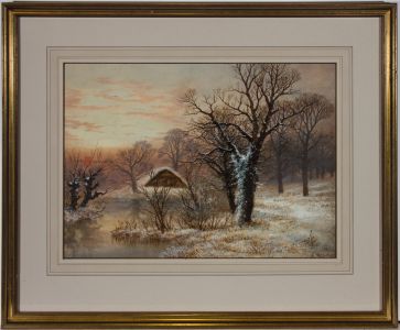 William Bidwell Henley (1839-1887) - 19th Century Watercolour, Mill Nr Hereford