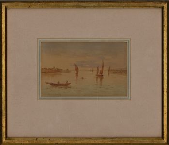 Frans Vervloet (1795-1872) - Mid 19th Century Watercolour, Venice