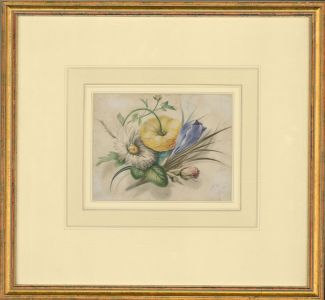 Attrib. James Holland - 19th Century Watercolour Study of Flowers