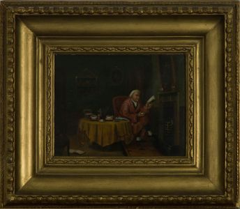19th Century Oil - Gentleman In The Parlour