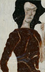 Ben Carrivick - Signed Contemporary Oil, Man in a Brown Coat
