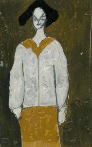 Ben Carrivick - Signed Contemporary Oil, White and Yellow Composition