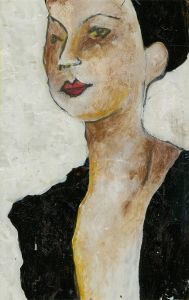 Ben Carrivick - Signed Contemporary Oil, Woman in Black Coat