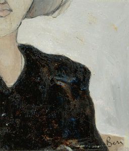 Ben Carrivick - Signed Contemporary Oil, Lips and Hair