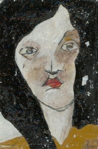 Ben Carrivick - Signed Contemporary Oil, Woman in Black