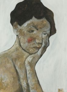 Ben Carrivick - Signed Contemporary Oil, The Melancholic Woman