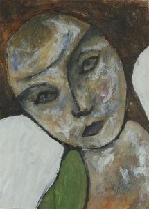 Ben Carrivick - Signed Contemporary Oil, Woman in Green