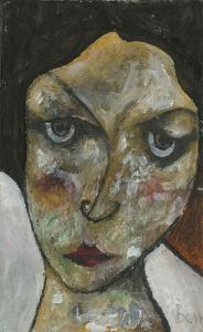Ben Carrivick - Signed Contemporary Oil, The Concerned Woman