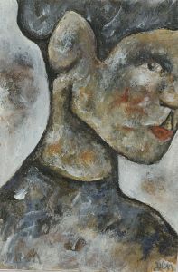 Ben Carrivick - Signed Contemporary Oil, Organic Profile Study