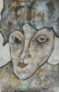 Ben Carrivick - Signed Contemporary Oil, Organic Portrait Study