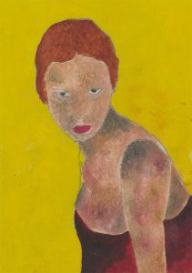 Ben Carrivick - Signed Contemporary Oil, Woman in Red