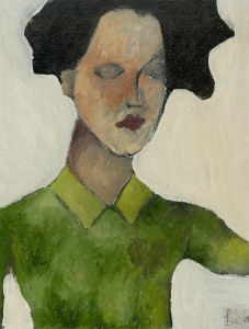 Ben Carrivick - Signed Contemporary Oil, Woman in Pink