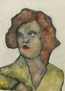 Ben Carrivick - Signed Contemporary Oil, Portrait of a Pensive Lady