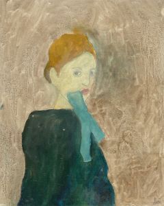Ben Carrivick - Signed Contemporary Oil, Lady in a Green Dress