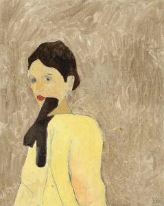Ben Carrivick - Signed Contemporary Oil, Lady in a Yellow Top
