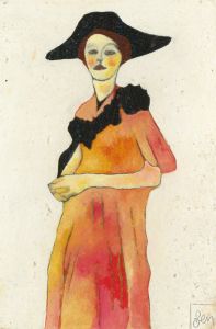 Ben Carrivick - Signed Contemporary Oil, Lady With Extravagant Black Hair