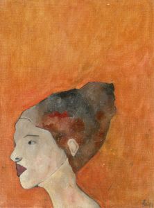 Ben Carrivick - Signed Contemporary Oil, Lady With Red Hair