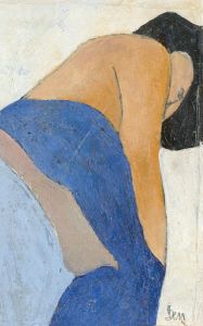 Ben Carrivick - Contemporary Oil, Lady in Blue