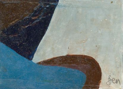 Ben Carrivick - Contemporary Oil, Abstract Blue