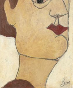 Ben Carrivick - Contemporary Oil, Woman in Profile