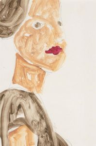 Ben Carrivick - Signed Contemporary Oil, Minimalist Portrait