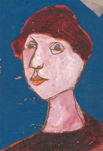 Ben Carrivick - Signed Contemporary Oil, Beret