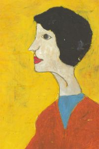 Ben Carrivick - Signed Contemporary Oil, Portrait of a Lady in an Orange Jumper