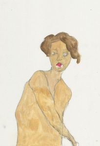 Ben Carrivick - Contemporary Oil, Standing Female Nude I