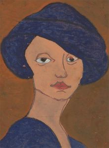 Ben Carrivick - Contemporary Oil, Abstracted Portrait Study XVIII