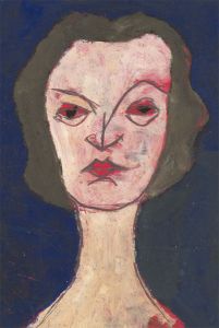 Ben Carrivick - Signed Contemporary Oil, Abstracted Portrait Study XXI