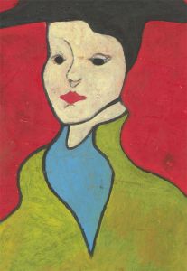 Ben Carrivick - Signed Contemporary Oil, Abstracted Portrait Study XXX