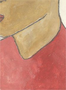 Ben Carrivick - Signed Contemporary Oil, Figure in Red