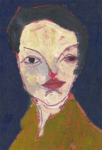Ben Carrivick - Signed Contemporary Oil, Pleased Woman in Lime