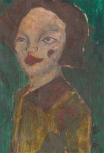 Ben Carrivick - Contemporary Oil, Portrait of a Lady with Short Hair
