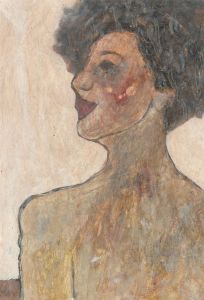 Ben Carrivick - Contemporary Oil, Lady in Side Profile