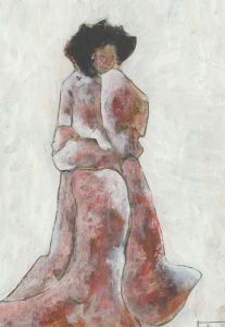 Ben Carrivick - Contemporary Oil, Lady in a Pink Gown