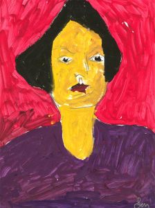 Ben Carrivick - Three Contemporary Oils, Figures with Black Hair