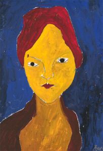 Ben Carrivick - Three Contemporary Oils, Figure with Red Hair