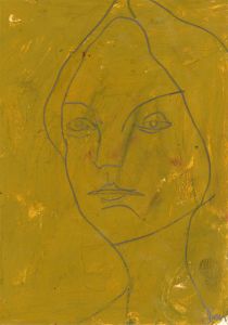 Ben Carrivick - Four Contemporary Oils, Blue, Four Female Figures