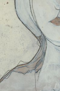 Ben Carrivick - Set of Five Contemporary Mixed Media Drawings, Figures in White