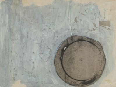 Ben Carrivick - Set of Five Contemporary Mixed Media Drawings, Terracotta Shapes
