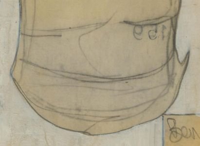 Ben Carrivick - Set of Five Contemporary Mixed Media Drawings, Shapes III