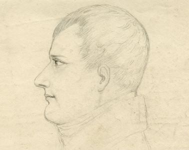 French Empire Period Early 19th Century Graphite Drawing - Portrait of a Man