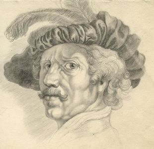 Excellent French Empire Period Early 19th Century Graphite Drawing - Portrait