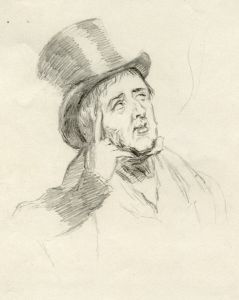 French Empire Period Early 19th Century Graphite Drawing - Portrait of a Man