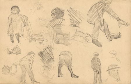 19th Century Graphite Drawing - Sketches/Study