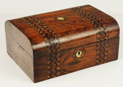 Mid 19th Century Other antique wooden boxes - Tunbridge Type Jewellery Box