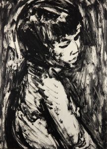 Gerald Coles - Mid 20th Century Monotype, Girl